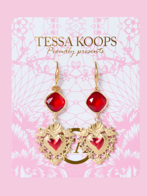 TESSA KOOPS BURNING HEART LOVE OHRRINGE