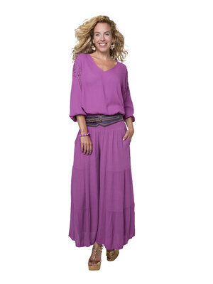 TESSA KOOPS AMIRA PURPLE TOP