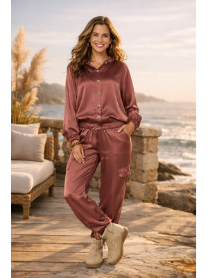 TESSA KOOPS BAMBI SATIN SIENNA TOP