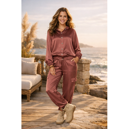 TESSA KOOPS BAMBI SATIN SIENNA TOP