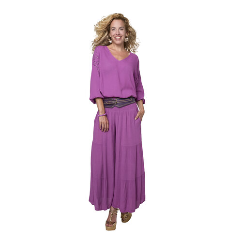 TESSA KOOPS PATRIZIA PURPLE BROEK