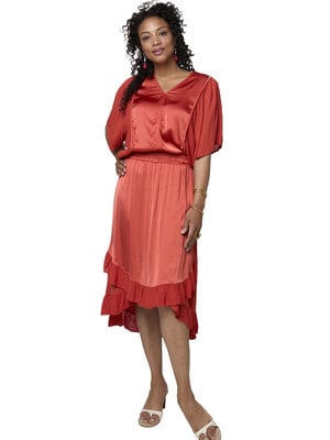 TESSA KOOPS AMAYA RED SATIN ROK