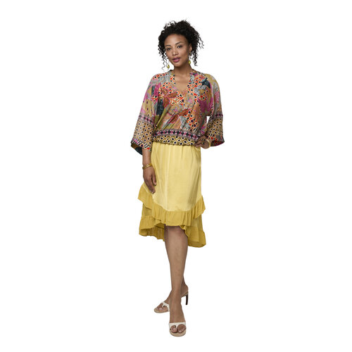 TESSA KOOPS AMAYA YELLOW SATIN ROK