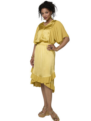 TESSA KOOPS AMAYA YELLOW SATIN ROK