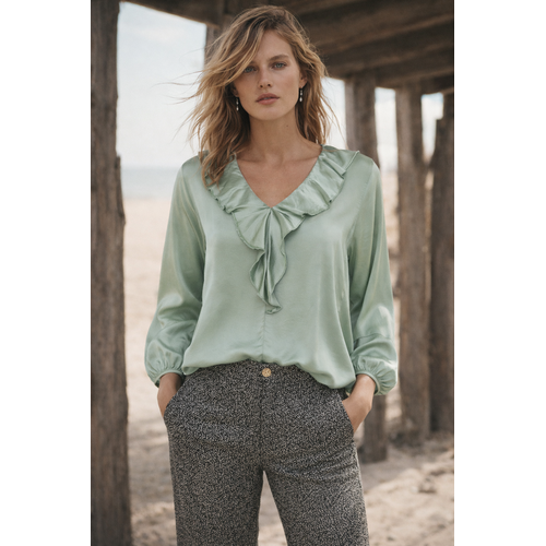 TESSA KOOPS SALINA SATIN MINT TOP TESSA KOOPS SALINA SATIN MINT TOP