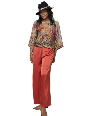 TESSA KOOPS MARLA RED SATIN PANTS TESSA KOOPS MARLA RED SATIN PANTS