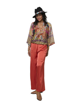 TESSA KOOPS MARLA RED SATIN BROEK TESSA KOOPS MARLA RED SATIN BROEK