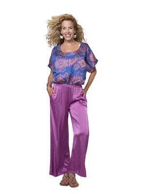 TESSA KOOPS MARLA PURPLE SATIN BROEK TESSA KOOPS MARLA PURPLE SATIN BROEK