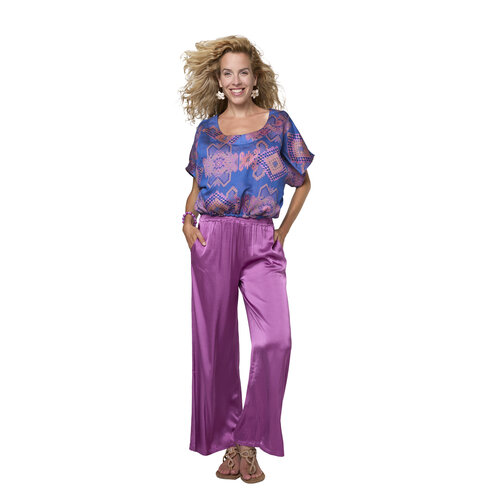 TESSA KOOPS MARLA PURPLE SATiN BROEK TESSA KOOPS MARLA PURPLE SATiN BROEK