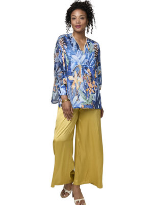 TESSA KOOPS MARLA YELLOW SATIN PANTS