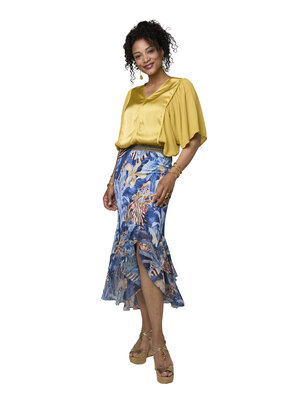 TESSA KOOPS FREDERIQUE BLUE IRIS ROK