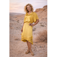 ZAYNA YELLOW SATIN TOP