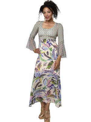 TESSA KOOPS VICTORIA BLUE LOTUS DRESS