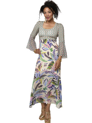 TESSA KOOPS VICTORIA BLUE LOTUS KLEID