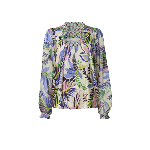 TESSA KOOPS JOLIE BLUE LOTUS TOP