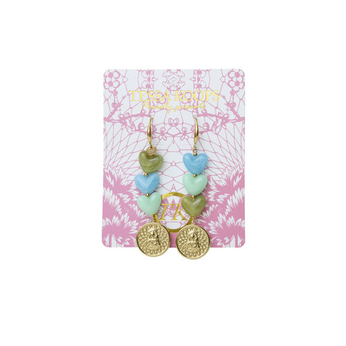 TESSA KOOPS OCEAN HEARTS OORBELLEN