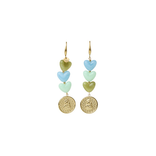 TESSA KOOPS OCEAN HEARTS OORBELLEN