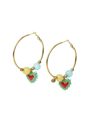 TESSA KOOPS HEARTS HOOPS OORBELLEN TESSA KOOPS HEARTS HOOPS OORBELLEN