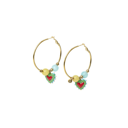 TESSA KOOPS HEARTS HOOPS OORBELLEN TESSA KOOPS HEARTS HOOPS OORBELLEN