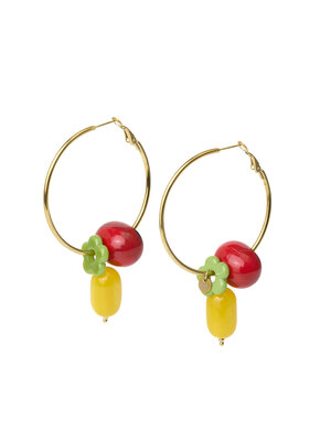 TESSA KOOPS FLOWER HOOPS EARRINGS TESSA KOOPS FLOWER HOOPS EARRINGS