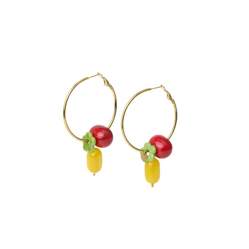 TESSA KOOPS FLOWER HOOPS OORBELLEN TESSA KOOPS FLOWER HOOPS OORBELLEN