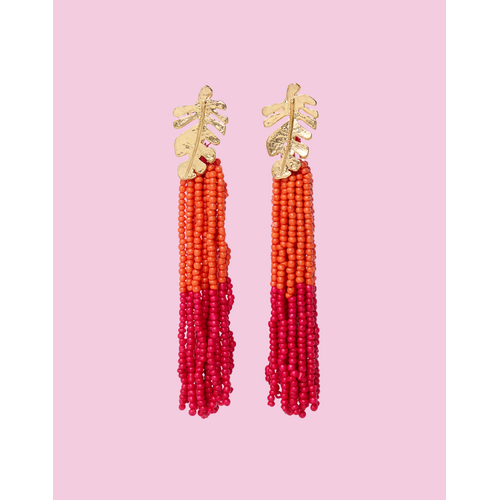 TESSA KOOPS PALM RED OORBELLEN