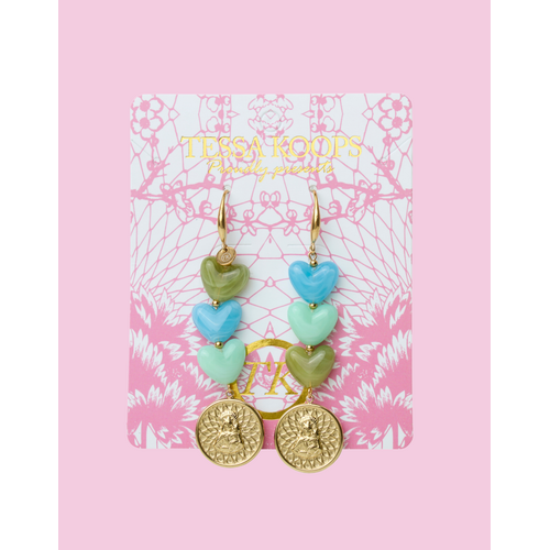 TESSA KOOPS OCEAN HEARTS OORBELLEN