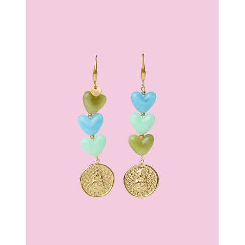TESSA KOOPS OCEAN HEARTS OORBELLEN
