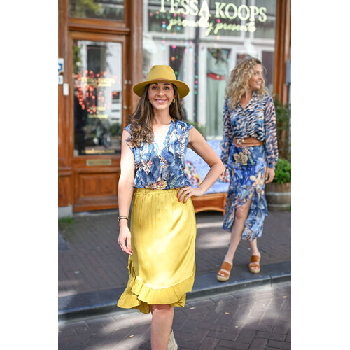 TESSA KOOPS ULLA BLUE IRIS TOP TESSA KOOPS ULLA BLUE IRIS TOP