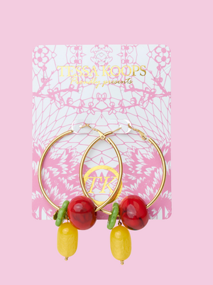 TESSA KOOPS FLOWER HOOPS OORBELLEN
