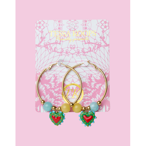 TESSA KOOPS HEARTS HOOPS OORBELLEN TESSA KOOPS HEARTS HOOPS OORBELLEN