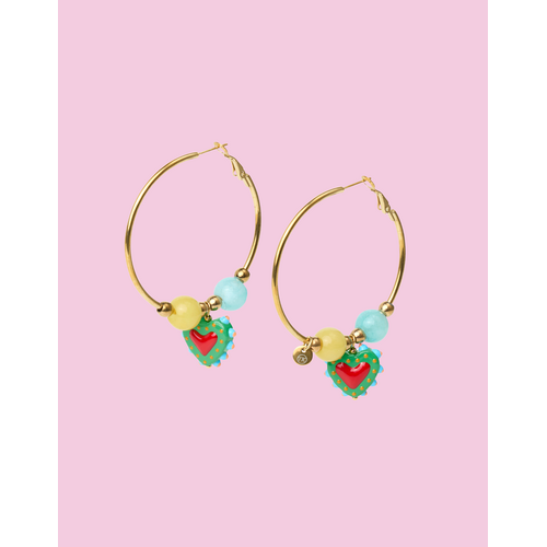 TESSA KOOPS HEARTS HOOPS OORBELLEN TESSA KOOPS HEARTS HOOPS OORBELLEN