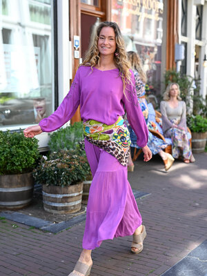 TESSA KOOPS PATRIZIA PURPLE TROUSERS