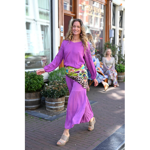 TESSA KOOPS PATRIZIA PURPLE BROEK