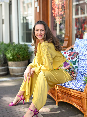 TESSA KOOPS AMIRA YELLOW TOP