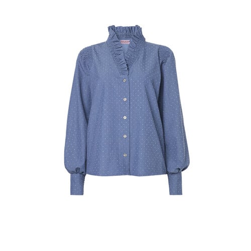 TESSA KOOPS SANDRA DENIM GEM TOP
