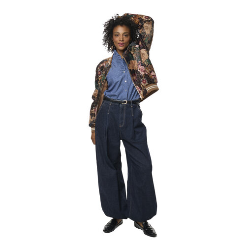 TESSA KOOPS SANDRA DENIM GEM TOP