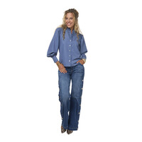 SANDRA DENIM GEM TOP