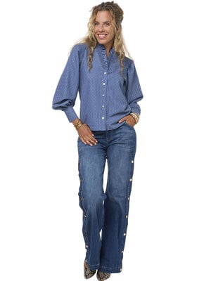 TESSA KOOPS SANDRA DENIM GEM TOP TESSA KOOPS SANDRA DENIM GEM TOP