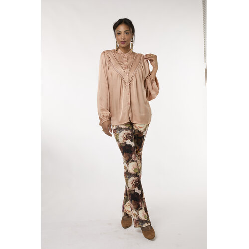 TESSA KOOPS SUZE BLUSH SATIN TOP