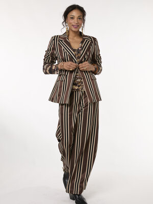 TESSA KOOPS JAEL CADINI BROWN BLAZER