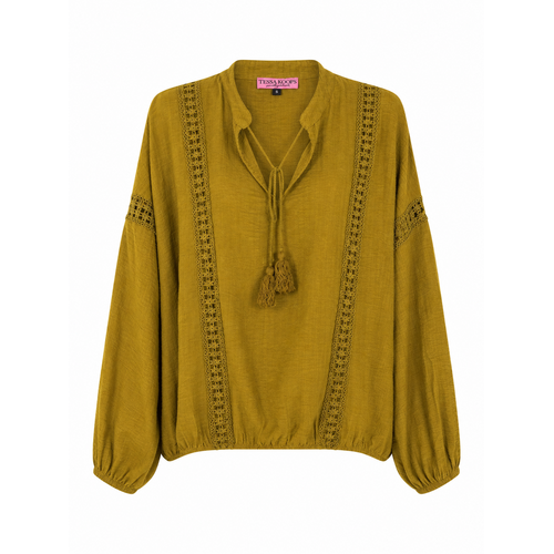 TESSA KOOPS GRAZIA GREEN TOP TESSA KOOPS GRAZIA GREEN TOP
