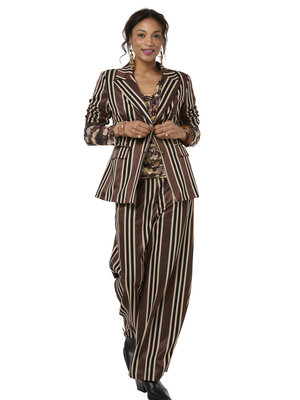 TESSA KOOPS JAEL CADINI BROWN BLAZER TESSA KOOPS JAEL CADINI BROWN BLAZER