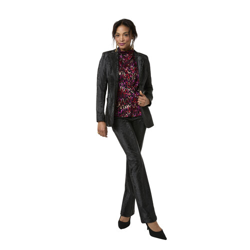 TESSA KOOPS EVA FLARE BLACK SNAKE BROEK TESSA KOOPS EVA FLARE BLACK SNAKE BROEK