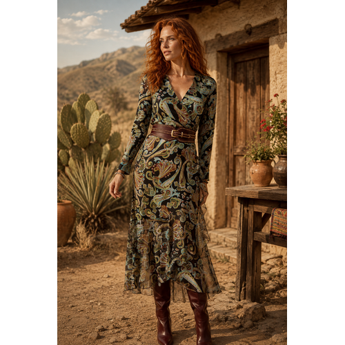 TESSA KOOPS FINDIRA PAISLEY JURK