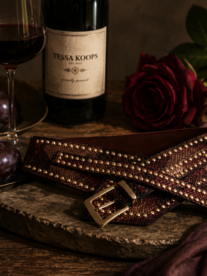 TESSA KOOPS STUDS STRETCH RIEM SNAKE FANTASY