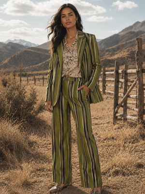 TESSA KOOPS JAEL CADINI GREEN BLAZER TESSA KOOPS JAEL CADINI GREEN BLAZER