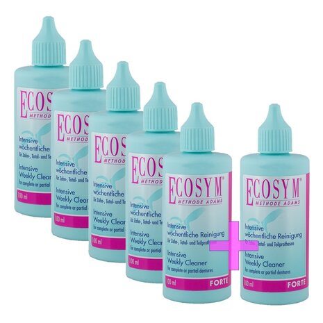 Ecosym Forte Weekly Cleaner 100 ml – wekelijkse reiniger voor bitjes en aligners