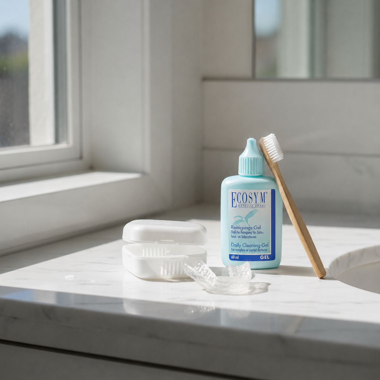 Ecosym Daily Gel mit Reinigungsbox für Aligner, Retainer und Zahnschienen