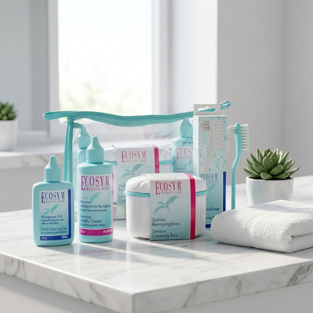 Ecosym Professional Care Set – complete cleaning set for oral appliances and aligners Ecosym Professional Care Set – complete cleaning set for oral appliances and aligners